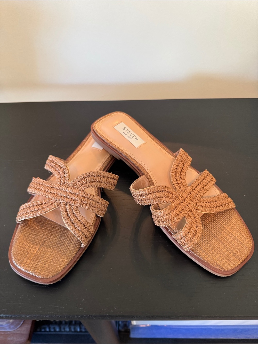 Seven7 Woven Braided Slide Sandals - Brown